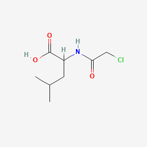 molecular formula C8H14ClNO3 B11959721 N-(Chloroacetyl)-DL-leucine CAS No. 7154-83-8