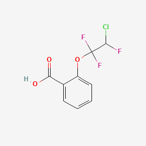 molecular formula C9H6ClF3O3 B11959731 Benzoic acid, 2-(2-chloro-1,1,2-trifluoroethoxy)- CAS No. 395-85-7