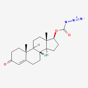 molecular formula C20H27N3O3 B1195974 17Beta-(azidocarbonyl)oxy-androst-4-en-3-one CAS No. 63795-83-5