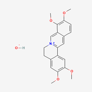molecular formula C21H23NO5 B1195975 Palmatine hydroxide CAS No. 131-04-4