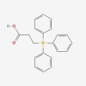 molecular formula C21H20O2Si B11959762 3-(Triphenylsilyl)propanoic acid 