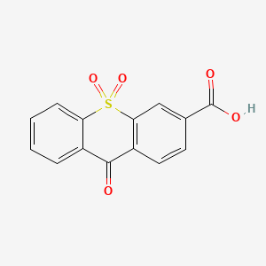 molecular formula C14H8O5S B1195982 9,10,10-trioxothioxanthene-3-carboxylic acid CAS No. 51762-52-8