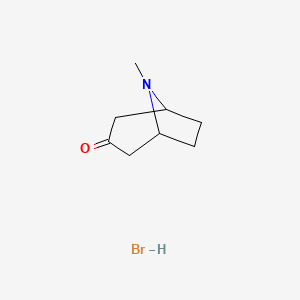 molecular formula C8H14BrNO B11959826 Tropinone hydrobromide CAS No. 74051-45-9