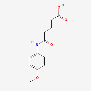 molecular formula C12H15NO4 B11959848 4-(4-Methoxy-phenylcarbamoyl)-butyric acid 