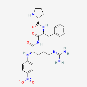 molecular formula C26H34N8O5 B1195988 Prolyl-phenylalanyl-arginine-4-nitroanilide CAS No. 64816-19-9