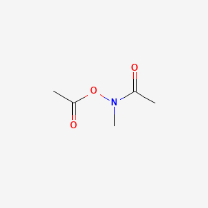 molecular formula C5H9NO3 B11959892 Acetamide, N-(acetyloxy)-N-methyl- CAS No. 10328-61-7
