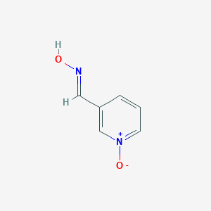 molecular formula C6H6N2O2 B119599 (NE)-N-[(1-oxidopyridin-1-ium-3-yl)methylidene]hydroxylamine CAS No. 144605-36-7