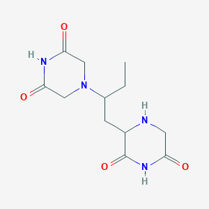 4,4'-(1-Ethyl-1,2-ethanediyl)bis-2,6-piperazinedione