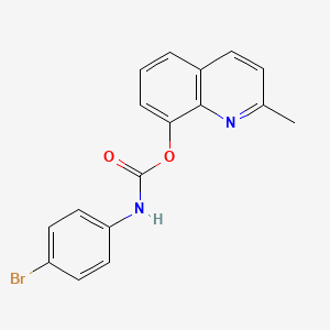 molecular formula C17H13BrN2O2 B11959943 2-Methyl-8-quinolyl N-(4-bromophenyl)carbamate CAS No. 99541-04-5
