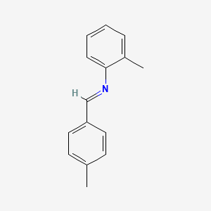 molecular formula C15H15N B11959951 N-(4-Methylbenzylidene)-O-toluidine CAS No. 30862-09-0