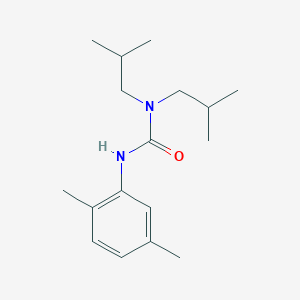molecular formula C17H28N2O B11959956 Urea, N'-(2,5-dimethylphenyl)-N,N-bis(2-methylpropyl)- CAS No. 86781-56-8