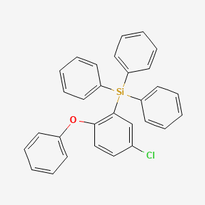 molecular formula C30H23ClOSi B11959959 (5-Chloro-2-(phenoxy)phenyl)triphenylsilane CAS No. 18866-43-8