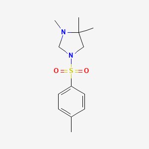 molecular formula C13H20N2O2S B1195999 1-(对甲苯磺酰基)-3,4,4-三甲基咪唑烷 CAS No. 73955-61-0