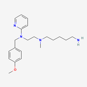 N-(5-Aminopentyl)-N'-(4-methoxybenzyl)-N-methyl-N'-2-pyridinyl-1,2-ethanediamine