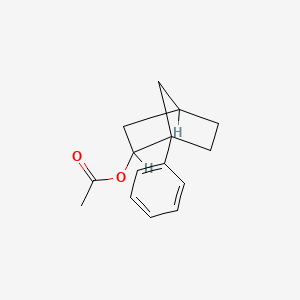 molecular formula C15H18O2 B11960056 2-Norbornanol, 1-phenyl-, acetate CAS No. 71173-15-4