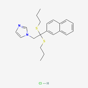 1-(2,2-Bis(propylthio)-2-(2-naphthalenyl)ethyl)-1H-imidazole monohydrochloride
