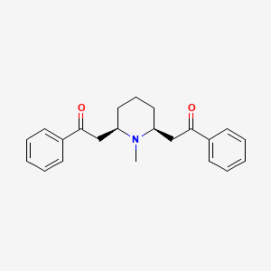 molecular formula C22H25NO2 B1196011 Lobelanine CAS No. 579-21-5