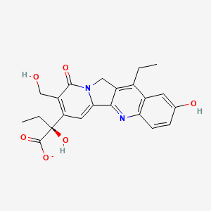 molecular formula C22H21N2O6- B1196016 SN-38 carboxylate form 
