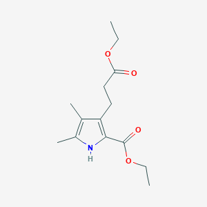 molecular formula C14H21NO4 B11960181 ethyl 3-(3-ethoxy-3-oxopropyl)-4,5-dimethyl-1H-pyrrole-2-carboxylate 