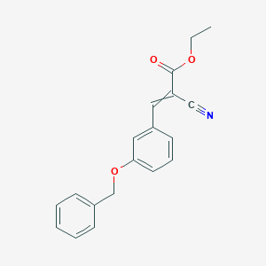 molecular formula C19H17NO3 B11960186 Ethyl 3-benzyloxy-alpha-cyanocinnamate CAS No. 116592-70-2