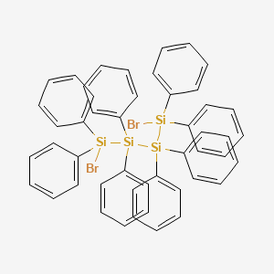 molecular formula C48H40Br2Si4 B11960197 1,4-Dibromo-1,1,2,2,3,3,4,4-octaphenyltetrasilane CAS No. 13529-76-5
