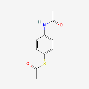 molecular formula C10H11NO2S B11960205 S-(4-acetamidophenyl) ethanethioate CAS No. 946-94-1