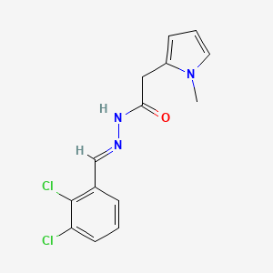 molecular formula C14H13Cl2N3O B11960208 N'-(2,3-Dichlorobenzylidene)-2-(1-methyl-1H-pyrrol-2-YL)acetohydrazide 