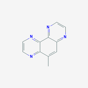 molecular formula C11H8N4 B1196021 5-Methylpyrazino[2,3-f]quinoxaline CAS No. 62088-23-7