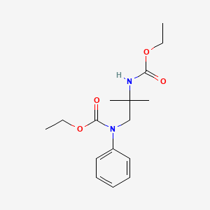 molecular formula C16H24N2O4 B11960232 N',N2-Dicarbethoxy-2-methyl-N'-phenyl-1,2-propanediamine 