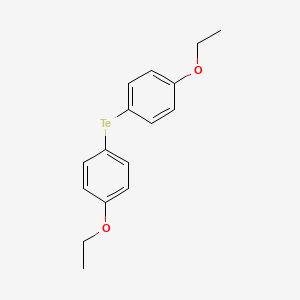 molecular formula C16H18O2Te B11960273 Benzene, 1,1'-tellurobis[4-ethoxy- CAS No. 37438-17-8