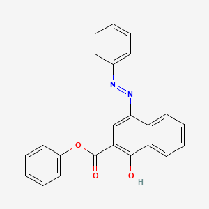 molecular formula C23H16N2O3 B11960316 Phenyl 1-hydroxy-4-phenylazo-2-naphthoate CAS No. 98621-45-5