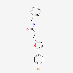 molecular formula C20H18BrNO2 B11960339 N-Benzyl-3-(5-(4-bromophenyl)-2-furyl)propanamide CAS No. 853331-09-6