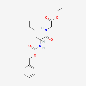 molecular formula C18H26N2O5 B11960364 Carbobenzyloxy-DL-norleucylglycine ethyl ester CAS No. 92235-13-7