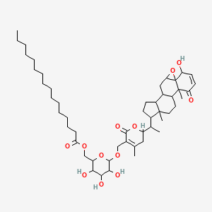 4-Hydroxy-1,26-dioxo-5,6:22,26-diepoxyergosta-2,24-dien-27-yl 6-o-hexadecanoylhexopyranoside