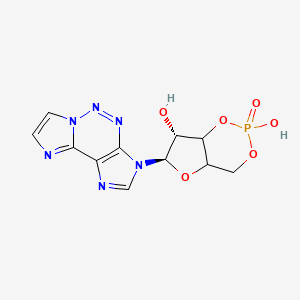 molecular formula C11H11N6O6P B1196040 1,N(6)-Etheno-2-azaadenosine 3',5'-monophosphate CAS No. 50663-90-6
