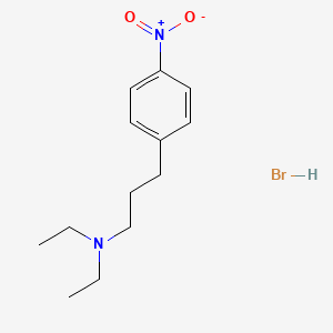 molecular formula C13H21BrN2O2 B1196041 N,N-Diethyl-3-(4-nitrophenyl)propan-1-amine;hydrobromide CAS No. 54627-48-4