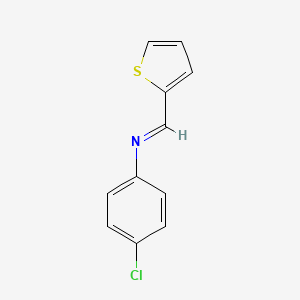 molecular formula C11H8ClNS B11960419 (4-Chlorophenyl)(2-thienylmethylene)amine CAS No. 13533-31-8