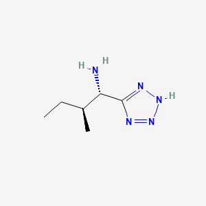 molecular formula C6H13N5 B1196042 Isoleucine tetrazole CAS No. 56943-00-1