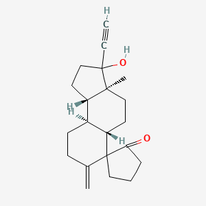 (3aS,5aS,9aS,9bS)-3-ethynyl-3-hydroxy-3a-methyl-7-methylidenespiro[2,4,5,5a,8,9,9a,9b-octahydro-1H-cyclopenta[a]naphthalene-6,2'-cyclopentane]-1'-one