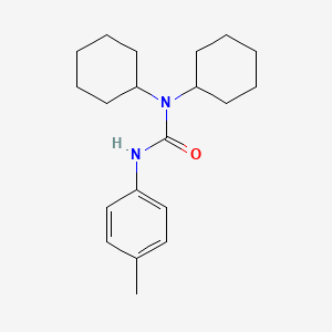 molecular formula C20H30N2O B11960441 1,1-Dicyclohexyl-3-(p-tolyl)urea CAS No. 110244-04-7