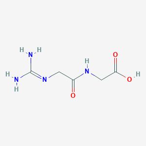 molecular formula C5H10N4O3 B1196048 Guanidinoacetylglycine CAS No. 2446-72-2
