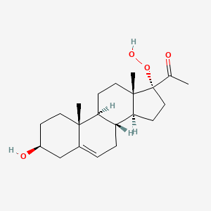 molecular formula C21H32O4 B1196049 (3beta)-17-Hydroperoxy-3-hydroxypregn-5-en-20-one CAS No. 34069-59-5