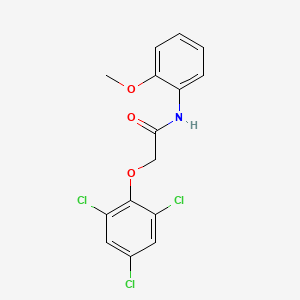 molecular formula C15H12Cl3NO3 B11960501 N-(2-methoxyphenyl)-2-(2,4,6-trichlorophenoxy)acetamide CAS No. 853315-92-1