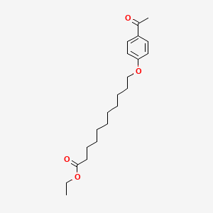 molecular formula C21H32O4 B11960511 Ethyl 11-(4-acetylphenoxy)undecanoate CAS No. 88843-33-8