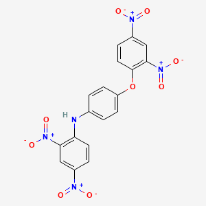 molecular formula C18H11N5O9 B11960517 N-[4-(2,4-dinitrophenoxy)phenyl]-2,4-dinitroaniline CAS No. 6731-01-7