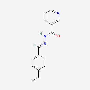 molecular formula C15H15N3O B11960524 N'-[(E)-(4-ethylphenyl)methylidene]pyridine-3-carbohydrazide 