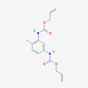 molecular formula C15H18N2O4 B11960549 N,N'-Bis(allyloxycarbonyl)-4-methyl-1,3-phenylenediamine CAS No. 16366-09-9