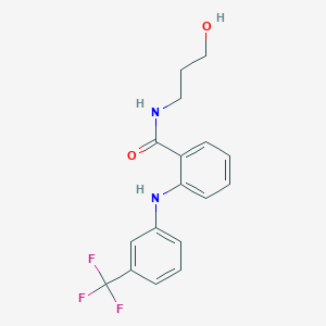 molecular formula C17H17F3N2O2 B1196056 Flufenamic acid hydroxypropylamide CAS No. 59116-76-6