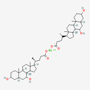 molecular formula C48H78BaO8 B11960579 Chenodesoxycholic acid, barium salt CAS No. 6004-09-7