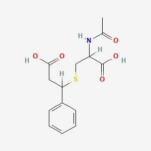 N-Acetyl-S-(1-phenyl-2-carboxyethyl)cysteine